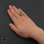 5 انگشتر حدید صینی با حکاکی هفت جلاله مردانه - کد 10374 - تصویر 4