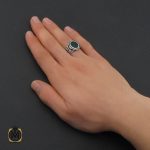 5 انگشتر عقیق سبز مردانه - کد 10378 - تصویر 5