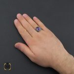 5 انگشتر آمتیست مردانه - کد 10389 - تصویر 5