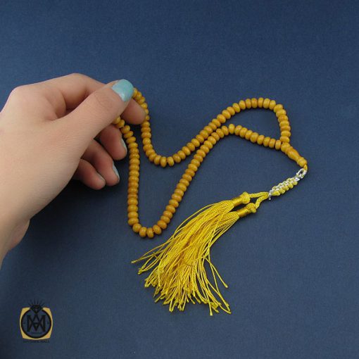 تسبیح 101 دانه کهربا لهستان اصل و مرغوب  – کد 4219 - تصویر 5