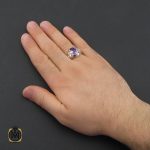 انگشتر آمتیست مردانه استاد باقرزاده - کد 10397 - تصویر 5