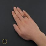 انگشتر عقیق یمن با حکاکی شرف الشمس مردانه - کد 10425 - تصویر 5