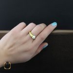 انگشتر مروارید زنانه پرورشی اصل طرح آیناز - کد 2148 - تصویر 5