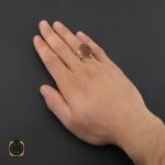 5 انگشتر عقیق یمن با یا ساقی کربلا مردانه - کد 10224 - تصویر 5