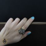 انگشتر الماس اصل طرح نگارا زنانه - کد 2171 - تصویر 5