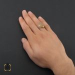 5 انگشتر عقیق یمن با حکاکی الله اکبر مردانه - کد 10225 - تصویر 5