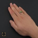 5 انگشتر زبرجد مردانه - کد 10248 - تصویر 5