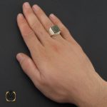 5 انگشتر یشم با حکاکی الله و پنج تن مردانه دست ساز - کد 10258 - تصویر 5