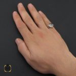 5 انگشتر دُر نجف مردانه - کد 10262 - تصویر 5