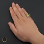 5 انگشتر زبرجد مردانه - کد 10266 - تصویر 5