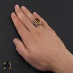 5 انگشتر زولتنایت درشت مردانه - کد 10271 - تصویر 5