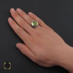 5 انگشتر زبرجد مردانه - کد 10285 - تصویر 5