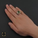 5 انگشتر زبرجد مرغوب مردانه دست ساز - کد 10292 - تصویر 5