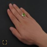5 انگشتر زبرجد مردانه - کد 10298 - تصویر 5