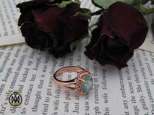 انگشتر توپاز سبز طرح مرسانا زنانه - کد 2189 - تصویر 6