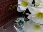 00 انگشتر توپاز سبز طرح دلارام زنانه - کد 2195 - تصویر 6