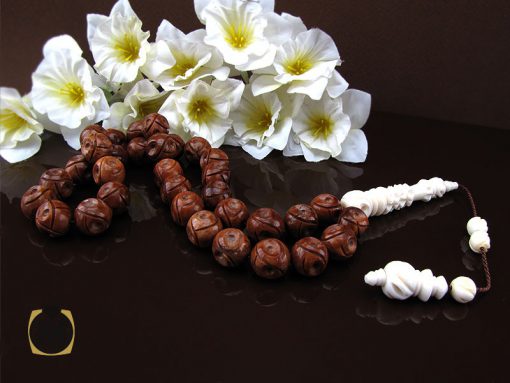 تسبیح 33 کوک و استخوان خوش دست - کد 4304 - تصویر 5