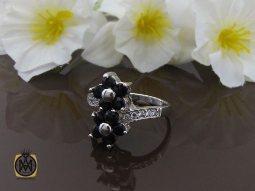 00 انگشتر یاقوت کبود طرح آوا زنانه - کد 2201 - تصویر 6