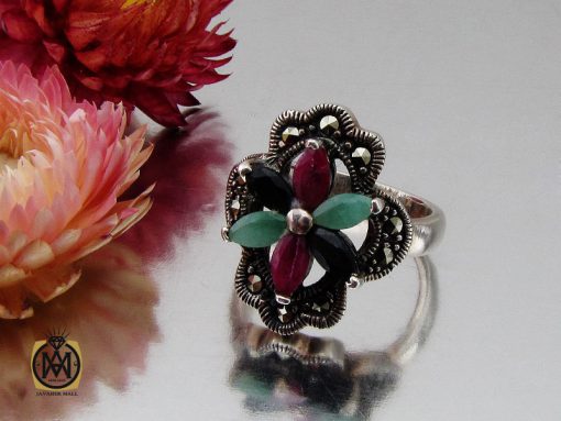 انگشتر چندنگین طرح ساینا زنانه - کد 2211 - تصویر 6