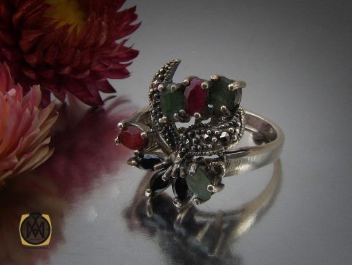 انگشتر چندنگین طرح سونیا زنانه - کد 2212 - تصویر 6