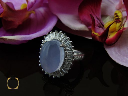 انگشتر عقیق یمن کبود طرح مهناز زنانه - کد 2175 - تصویر 6