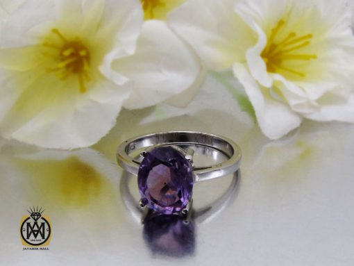 انگشتر آمتیست طرح باران زنانه - کد 2234 - تصویر 6