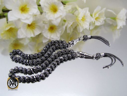 تسبیح 33 دانه نقره عیار 925 - کد 4308 - تصویر 6