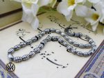 00 تسبیح 33 دانه نقره هلی خوش دست - کد 4313 - تصویر 6