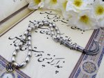 تسبیح 33 دانه نقره هلی طرح نقره ای - کد 4322 - تصویر 6