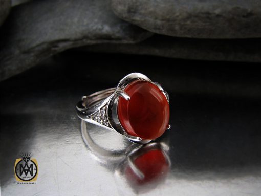 انگشتر عقیق یمن طرح آیدا زنانه - کد 2244 - تصویر 6