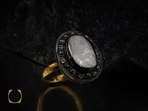 00 انگشتر الماس اصل طرح آترین زنانه - کد 2180 - تصویر 6