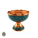 1 تندیس آجیل خوری فیروزه کوبی ارتفاع 8 سانتی متر - کد 6006