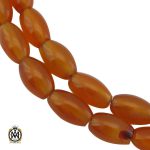 1 تسبیح 33 دانه عقیق یمن خوش رنگ و خوش دست - کد 4299