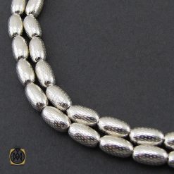 تسبیح 33 دانه نقره هلی طرح نقره ای - کد 4319 تسبیح 33 دانه نقره هلی طرح نقره ای - کد 4319