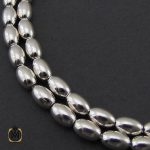 1 تسبیح 33 دانه نقره هلی ساده - کد 4321