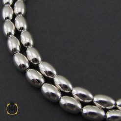 تسبیح 33 دانه نقره هلی ساده - کد 4321 تسبیح 33 دانه نقره هلی ساده - کد 4321