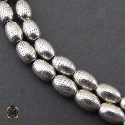 تسبیح 33 دانه نقره هلی طرح نقره ای - کد 4322 تسبیح 33 دانه نقره هلی طرح نقره ای - کد 4322