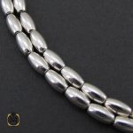 تسبیح 33 دانه نقره هلی ساده - کد 4324