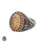 انگشتر عقیق یمن با حکاکی علی رکن الایمان مردانه – کد 10499