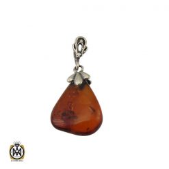 مدال کهربا لهستان طرح یسنا زنانه - کد 3241 مدال کهربا لهستان طرح یسنا زنانه - کد 3241