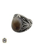 انگشتر عقیق سلیمانی مردانه - کد 10441