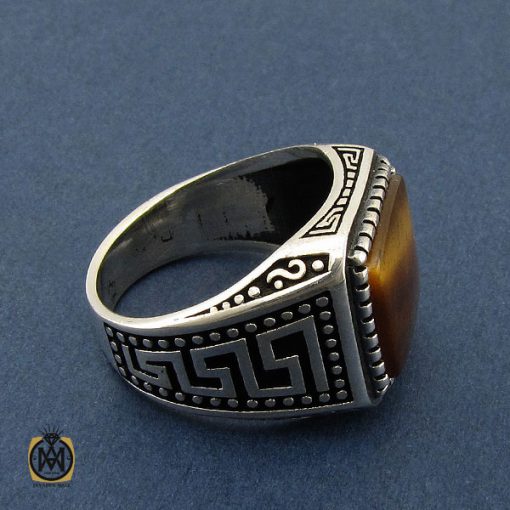 2 انگشتر چشم ببر طرح ورساچه مردانه - کد 10448 - تصویر 2