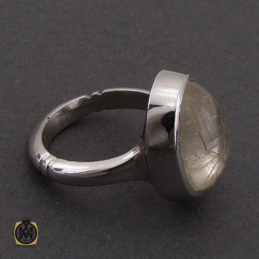 انگشتر کوارتز رُتایل مردانه - کد 10453 - تصویر 2