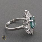 2 انگشتر توپاز سبز طرح سارا زنانه - کد 2193 - تصویر 2