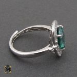 2 انگشتر توپاز سبز طرح دلارام زنانه - کد 2195 - تصویر 2