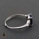 2 انگشتر یاقوت کبود طرح تبسم زنانه - کد 2198 - تصویر 2