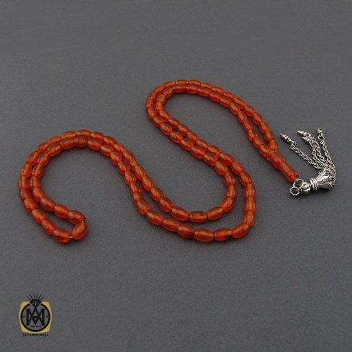 تسبیح 101 دانه عقیق یمن خوش رنگ و ارزشمند - کد 4298 - تصویر 2