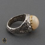 2 انگشتر اپال خوش رنگ و برلیان اصل مردانه هنر دست استاد شرفیان و استاد فتح - 10459 - تصویر 2