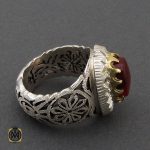 2 انگشتر عقیق یمن مرغوب مردانه دست ساز - 10462 - تصویر 2
