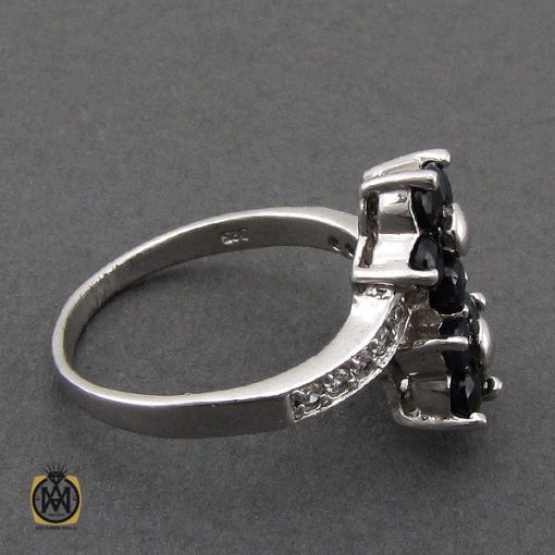 2 انگشتر یاقوت کبود طرح آوا زنانه - کد 2201 - تصویر 2